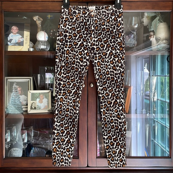 J. Crew 10” Toothpick Leopard Corduroy Pants 26 - Picture 11 of 11